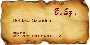 Bottka Szandra névjegykártya